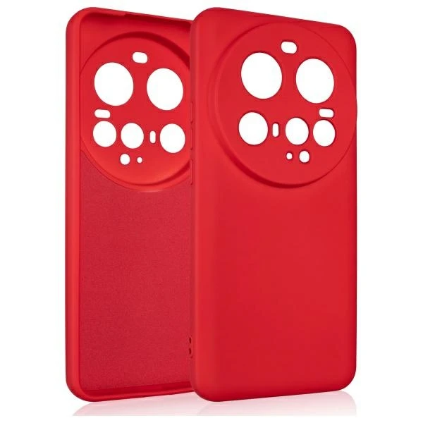 Dėklas Beline Silicone skirtas Xiaomi 15 Ultra raudonos spalvos aprašymas - Prekės nuotrauka