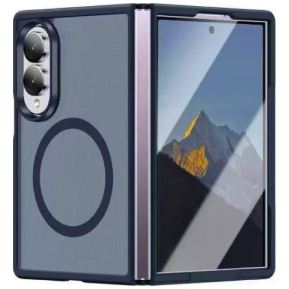 Dėklas Beline Soft Touch, skirtas Samsung Galaxy Z Fold8, tamsiai mėlynas aprašymas - Prekės nuotrauka