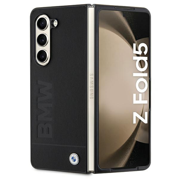 Dėklas BMW BMHCZFD5SLLBK Z Fold5 F946 juodos spalvos kietas dėklas Signature Logo Imprint aprašymas - Prekės nuotrauka