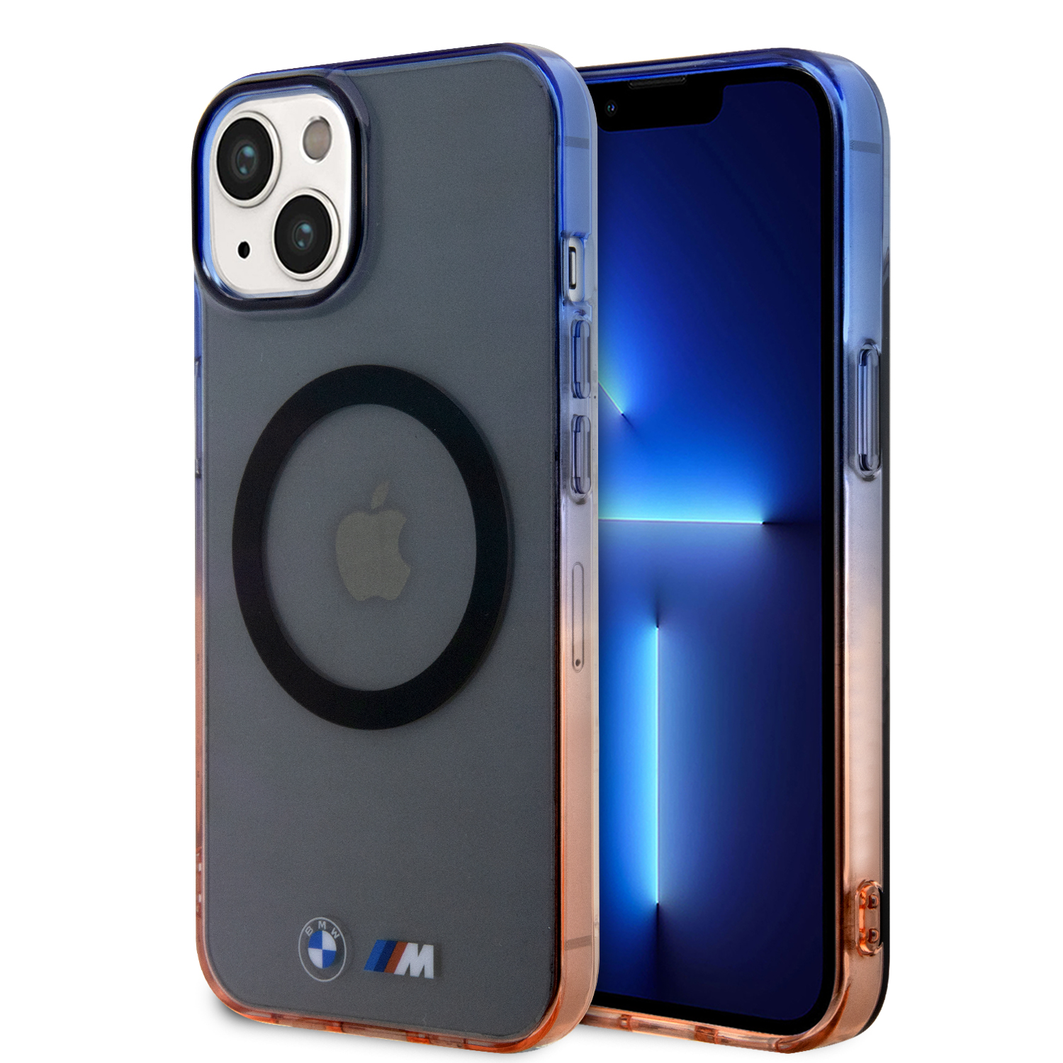 Dėklas BMW BMHMP15MHTGE iPhone 15 Plus 14 Plus 6.7″ pilkas kietas dėklas Gradient Bumper MagSafe aprašymas - Prekės nuotrauka