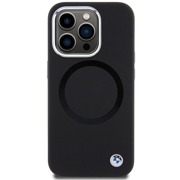 Dėklas BMW BMHMP15MSILBK2 iPhone 15 Plus / 14 Plus 6.7″ juodos spalvos Signature Liquid Silicone MagSafe aprašymas - Prekės nuotrauka