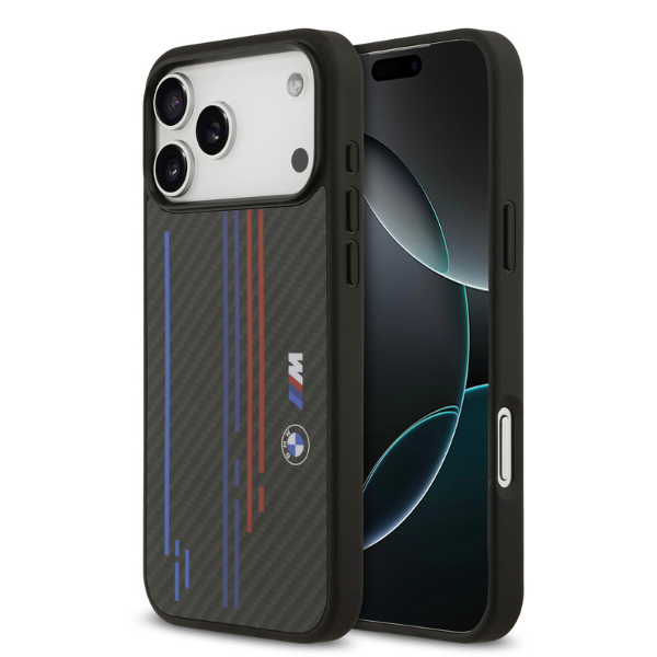 Dėklas BMW M Kevlar Lines & Logo MagSafe Apple iPhone 17 Pro Max juodos spalvos aprašymas - Prekės nuotrauka Dėklas BMW M Kevlar Lines & Logo MagSafe Apple iPhone 17 Pro Max juodos spalvos aprašymas - Prekės nuotrauka