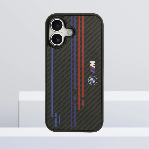 Dėklas BMW M Kevlar Lines & Logo MagSafe skirtas Apple iPhone 17 juodos spalvos aprašymas - Prekės nuotrauka Dėklas BMW M Kevlar Lines & Logo MagSafe skirtas Apple iPhone 17 juodos spalvos aprašymas - Prekės nuotrauka
