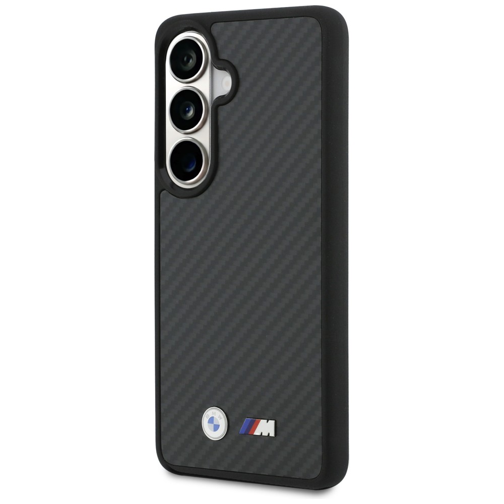 Dėklas BMW M Kevlar Logo MagSafe, skirtas Samsung Galaxy S26, juodos spalvos aprašymas - Prekės nuotrauka