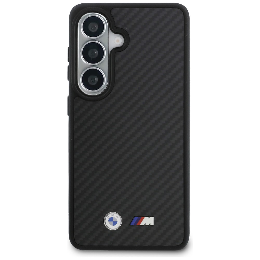 Dėklas BMW M Kevlar Logo MagSafe, skirtas Samsung Galaxy S26, juodos spalvos aprašymas - Prekės nuotrauka