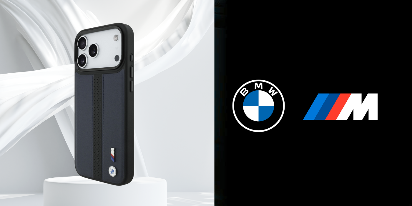 Dėklas BMW M Perforated Stripe Logo MagSafe Apple iPhone 17 Pro Max navy mėlynas aprašymas - Prekės nuotrauka
