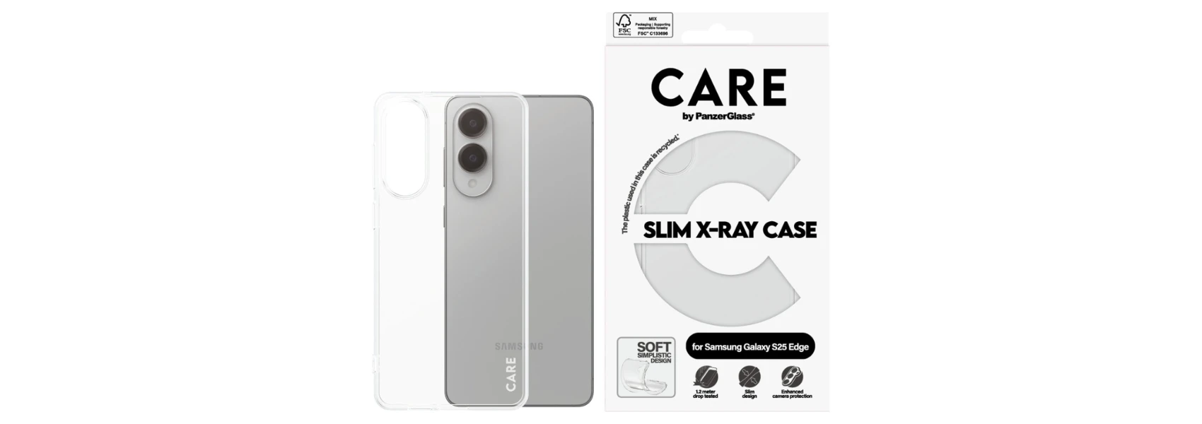 Panzer Glass Dėklas CARE by PanzerGlass Fashion X-Ray skirtas Samsung Galaxy S25 Edge transparent aprašymas - Prekės nuotrauka Panzer Glass Dėklas CARE by PanzerGlass Fashion X-Ray skirtas Samsung Galaxy S25 Edge transparent aprašymas - Prekės nuotrauka