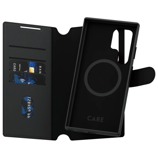 Panzer Glass Dėklas CARE by PanzerGlass Feature Tango 2w1 Wallet Samsung Galaxy S24 Ultra - dėklas telefonui juodos spalvos aprašymas - Prekės nuotrauka