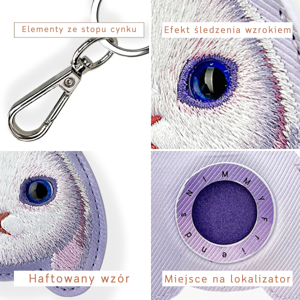 Dėklas Locator Nimmy Big Eyed Pet 2.0 Rabbit violetinės spalvos aprašymas - Prekės nuotrauka Dėklas Locator Nimmy Big Eyed Pet 2.0 Rabbit violetinės spalvos aprašymas - Prekės nuotrauka