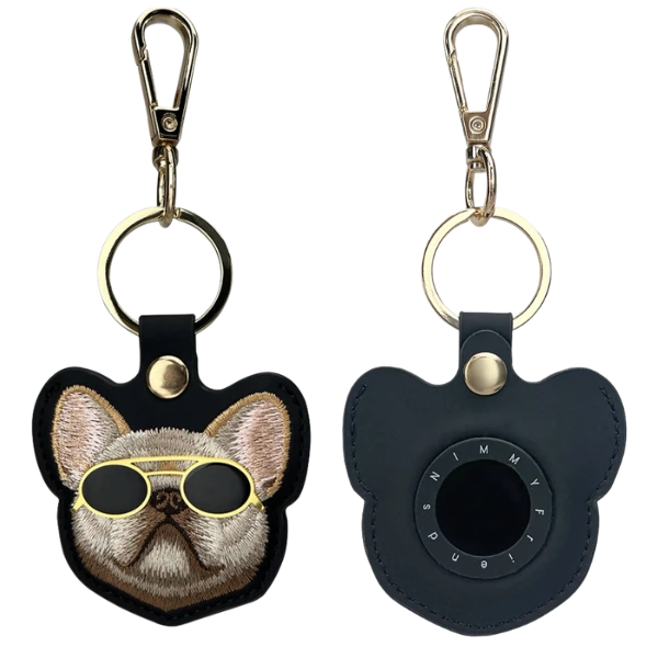 Dėklas locator Nimmy Glasses Cool Dog juodos spalvos aprašymas - Prekės nuotrauka Dėklas locator Nimmy Glasses Cool Dog juodos spalvos aprašymas - Prekės nuotrauka