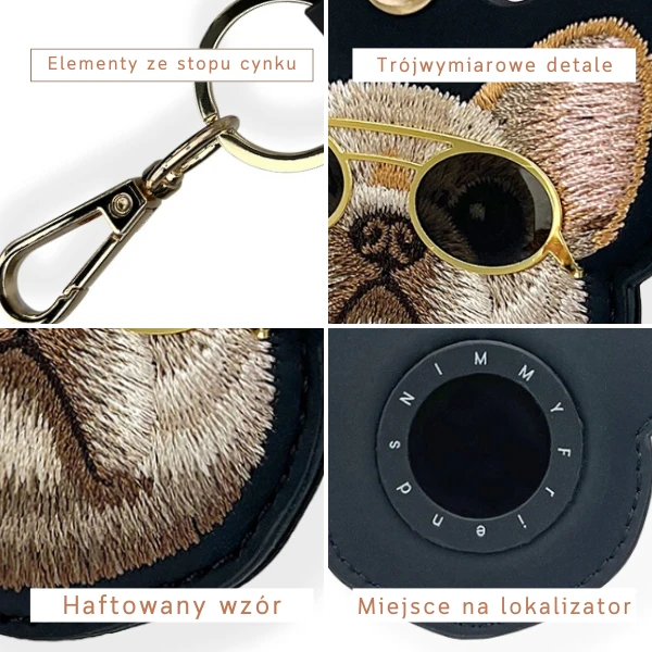 Dėklas locator Nimmy Glasses Cool Dog juodos spalvos aprašymas - Prekės nuotrauka Dėklas locator Nimmy Glasses Cool Dog juodos spalvos aprašymas - Prekės nuotrauka