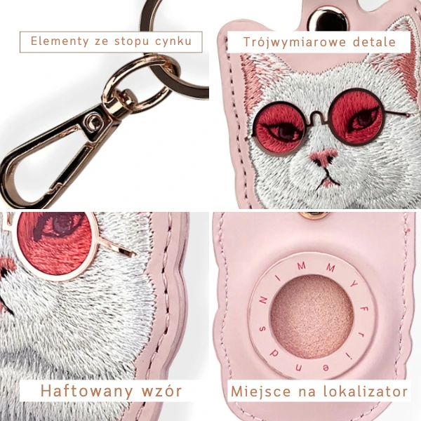 Dėklas daiktų ieškikliuir Nimmy Glasses Cool Cat rožinės spalvos aprašymas - Prekės nuotrauka Dėklas daiktų ieškikliuir Nimmy Glasses Cool Cat rožinės spalvos aprašymas - Prekės nuotrauka