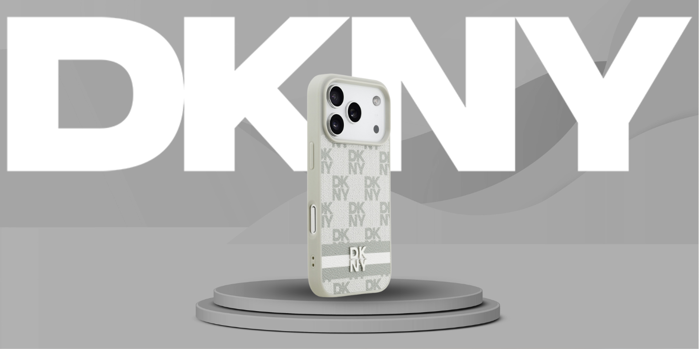 Dėklas DKNY Checkered with Printed Stripes skirtas Apple iPhone 17 Pro beiige aprašymas - Prekės nuotrauka