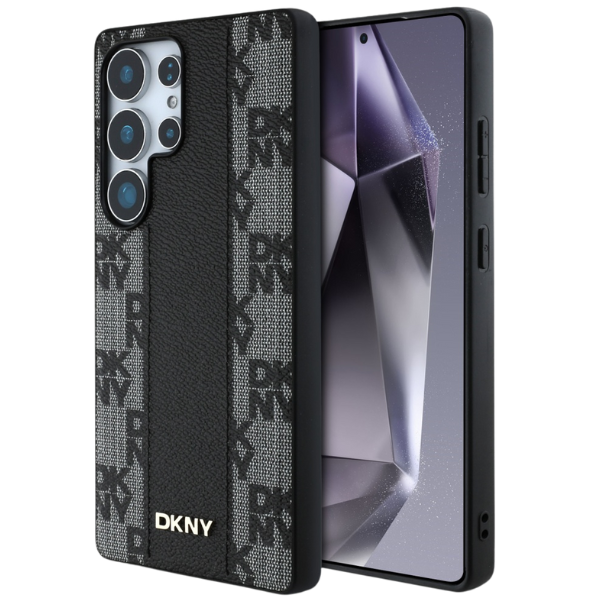 Dėklas DKNY Leather Checkered Pattern MagSafe Samsung Galaxy S25 Ultra juodos spalvos aprašymas - Prekės nuotrauka Dėklas DKNY Leather Checkered Pattern MagSafe Samsung Galaxy S25 Ultra juodos spalvos aprašymas - Prekės nuotrauka