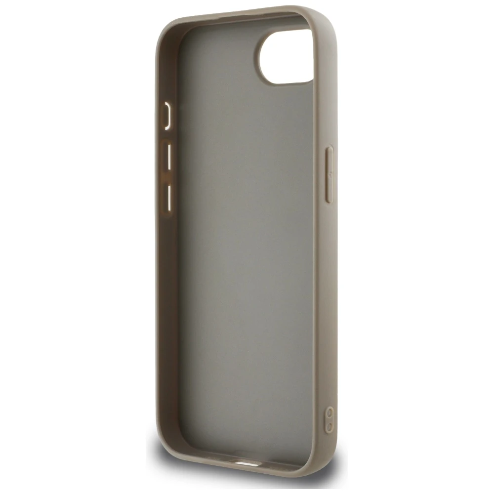 Dėklas DKNY Repeat Texture Pattern su toniniu dryžiuku Apple iPhone 16e smėlio spalvos aprašymas - Prekės nuotrauka