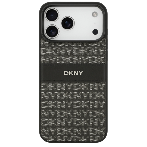 Dėklas DKNY Repeat Texture Pattern with Tonal Stripe skirtas Apple iPhone 17 Pro Max juodas aprašymas - Prekės nuotrauka Dėklas DKNY Repeat Texture Pattern with Tonal Stripe skirtas Apple iPhone 17 Pro Max juodas aprašymas - Prekės nuotrauka
