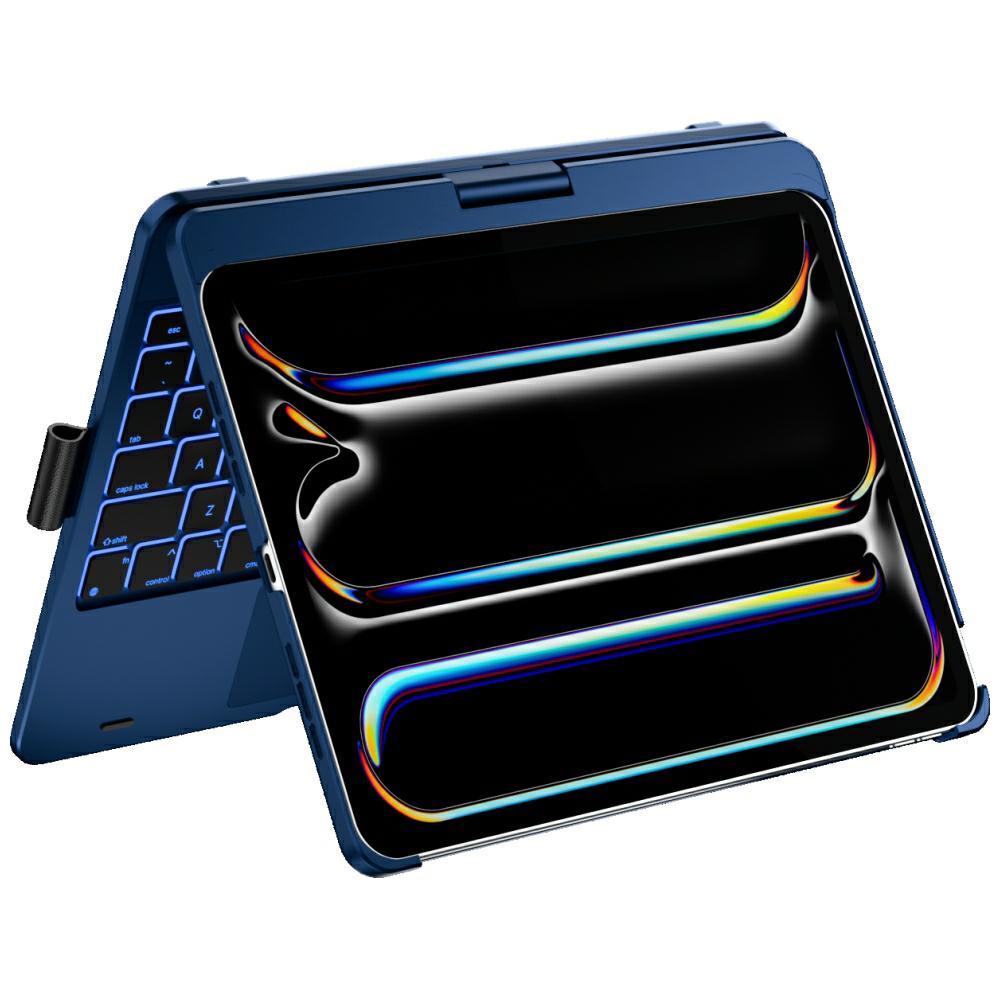Typecase Dėklas Flexbook Touch su klaviatūra, skirtas iPad Pro 11″ 2024/2025, tamsiai mėlynas aprašymas - Prekės nuotrauka