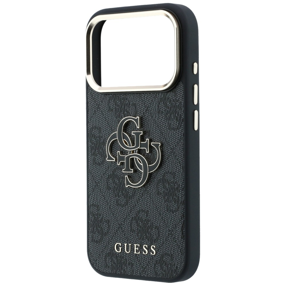 Dėklas Guess 4G & Big Resin Logo skirtas iPhone 18 Pro / iPhone 17 Pro juodas aprašymas - Prekės nuotrauka