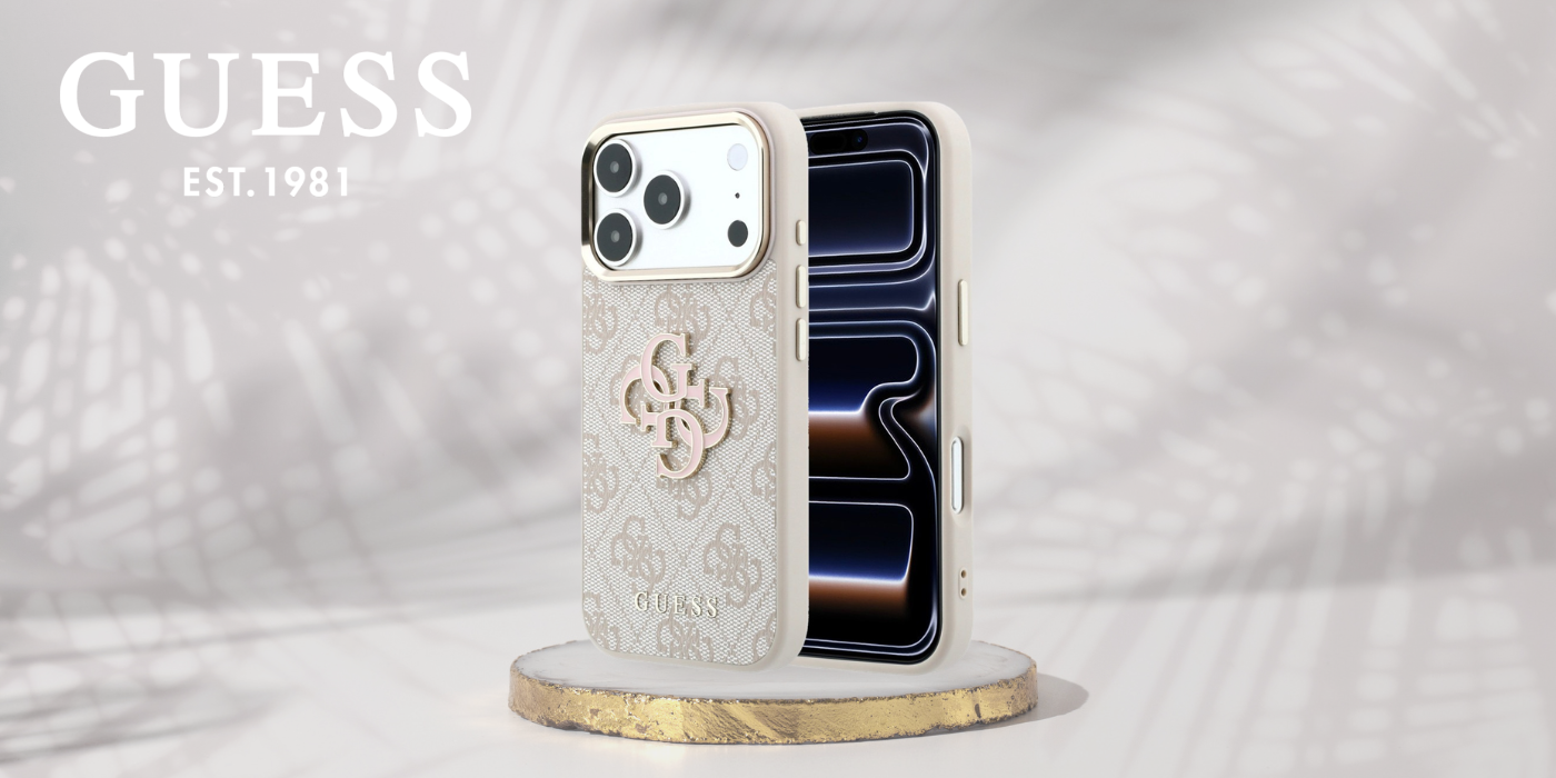 Dėklas Guess 4G & Big Resin Logo skirtas iPhone 18 Pro pink aprašymas - Prekės nuotrauka