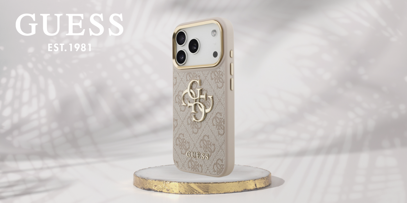 Dėklas Guess 4G Big 4G Classic Logo skirtas iPhone 18 / iPhone 17 Pro pink auksinis aprašymas - Prekės nuotrauka
