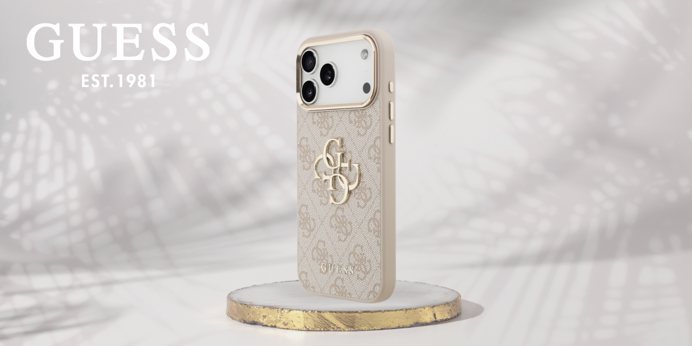 Dėklas Guess 4G Big 4G Classic Logo skirtas iPhone 18 Pro Max / iPhone 17 Pro Max pink auksinis aprašymas - Prekės nuotrauka