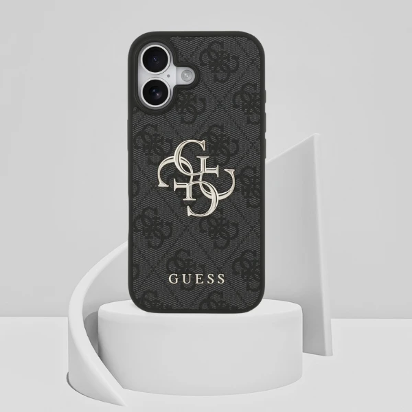 Dėklas Guess 4G Big Logo skirtas Apple iPhone 17 juodos spalvos aprašymas - Prekės nuotrauka Dėklas Guess 4G Big Logo skirtas Apple iPhone 17 juodos spalvos aprašymas - Prekės nuotrauka
