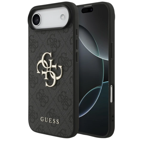 Dėklas Guess 4G Big Logo skirtas Apple iPhone 17 Pro juodos spalvos aprašymas - Prekės nuotrauka Dėklas Guess 4G Big Logo skirtas Apple iPhone 17 Pro juodos spalvos aprašymas - Prekės nuotrauka