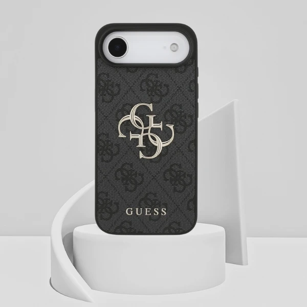 Dėklas Guess 4G Big Logo skirtas Apple iPhone 17 Pro juodos spalvos aprašymas - Prekės nuotrauka Dėklas Guess 4G Big Logo skirtas Apple iPhone 17 Pro juodos spalvos aprašymas - Prekės nuotrauka