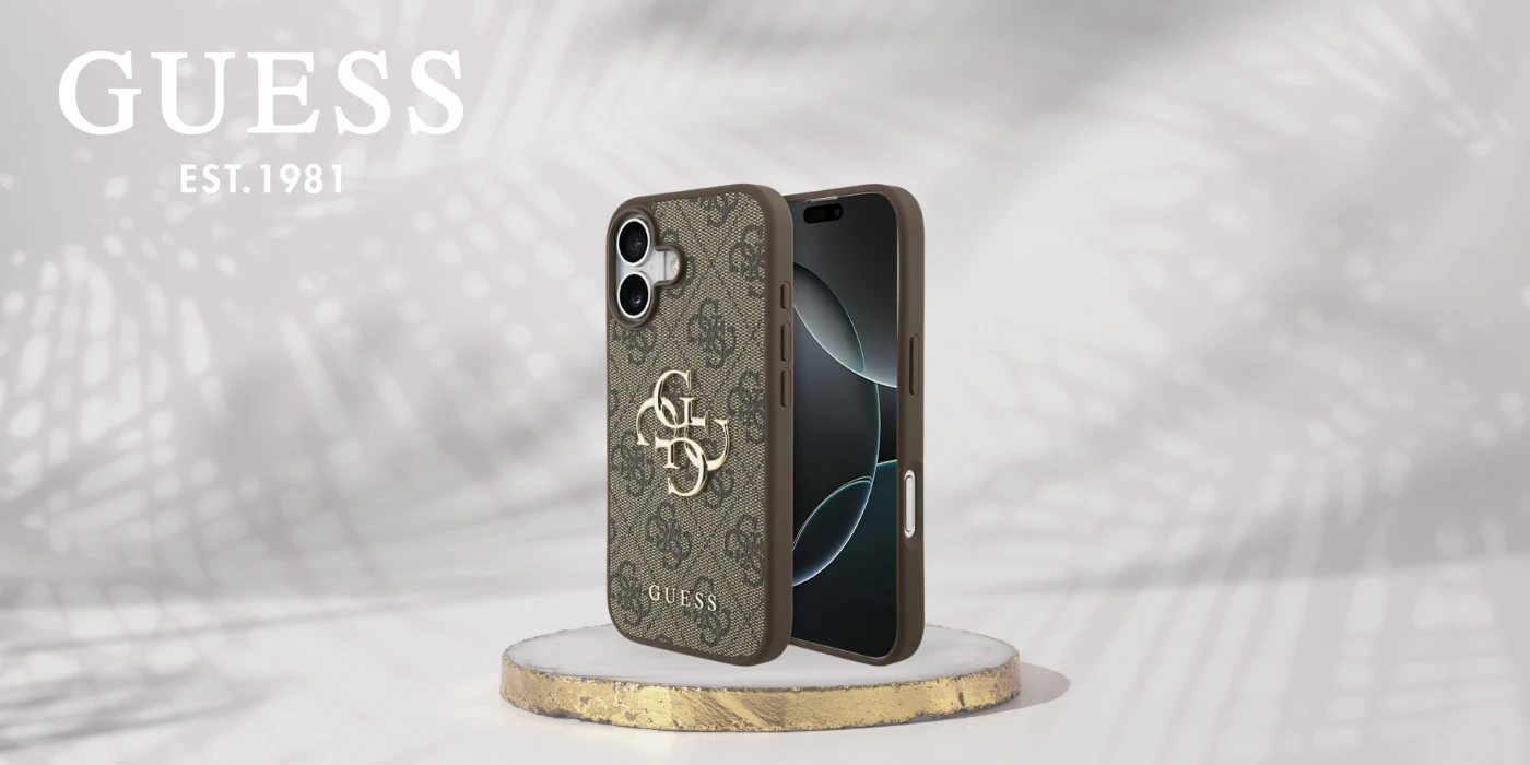 Dėklas Guess 4G Big Logo skirtas Apple iPhone 17 rudos spalvos aprašymas - Prekės nuotrauka Dėklas Guess 4G Big Logo skirtas Apple iPhone 17 rudos spalvos aprašymas - Prekės nuotrauka