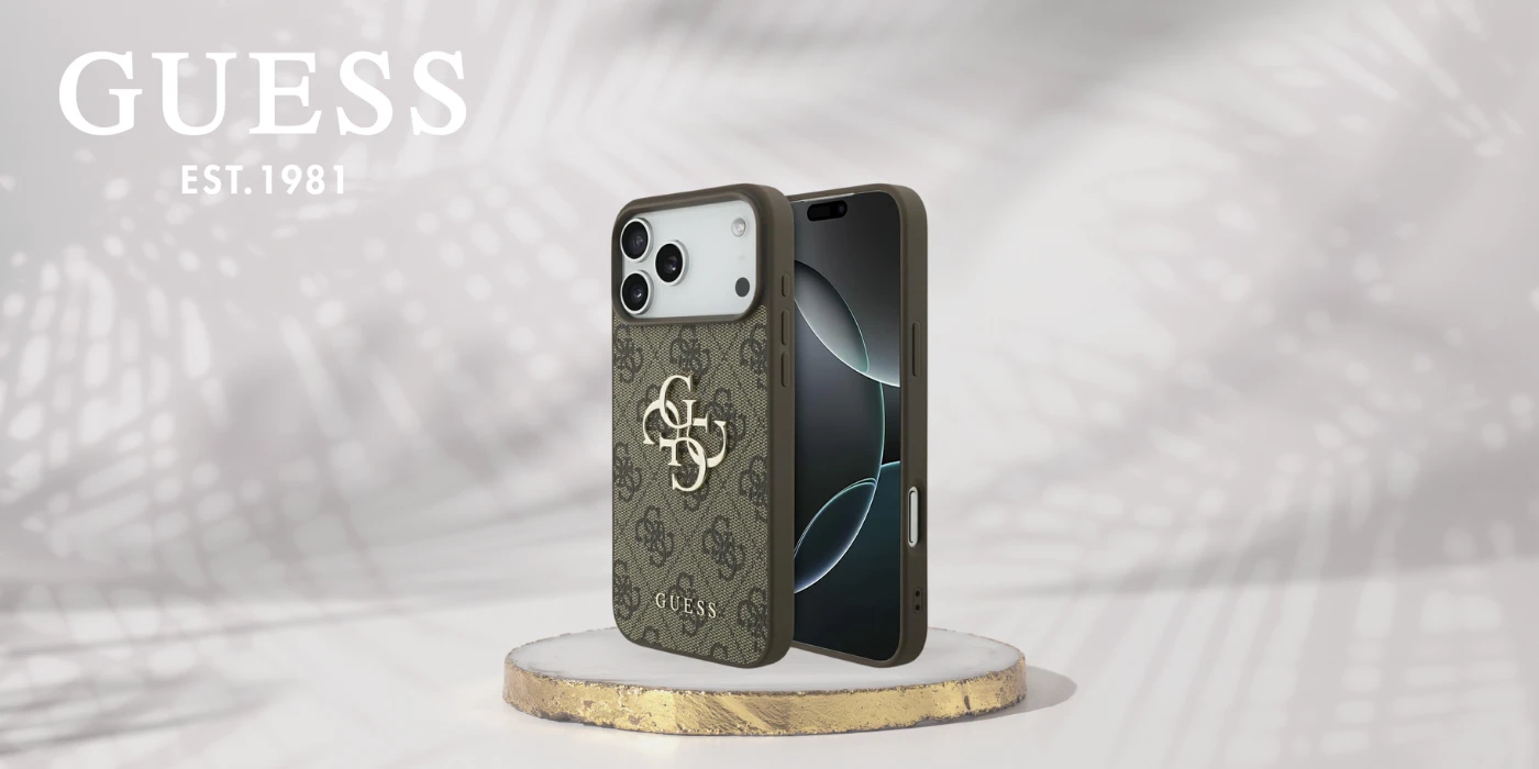 Dėklas Guess 4G Big Logo skirtas Apple iPhone 17 Pro Max rudos spalvos aprašymas - Prekės nuotrauka Dėklas Guess 4G Big Logo skirtas Apple iPhone 17 Pro Max rudos spalvos aprašymas - Prekės nuotrauka