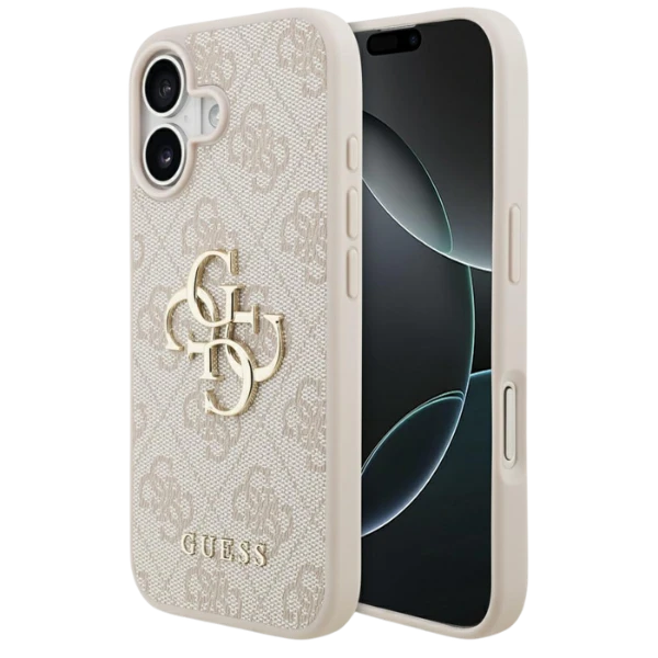 Dėklas Guess 4G Big Logo skirtas Apple iPhone 17 rožinės spalvos aprašymas - Prekės nuotrauka Dėklas Guess 4G Big Logo skirtas Apple iPhone 17 rožinės spalvos aprašymas - Prekės nuotrauka