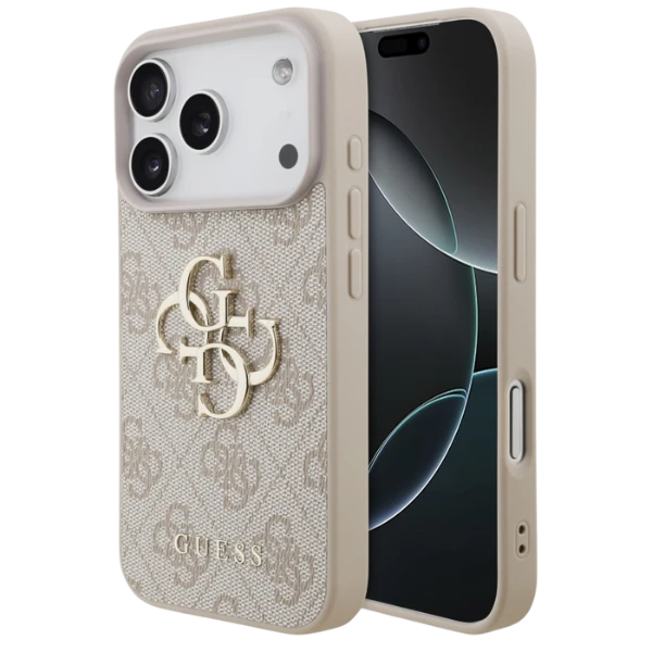 Dėklas Guess 4G Big Logo skirtas Apple iPhone 17 Pro rožinės spalvos aprašymas - Prekės nuotrauka