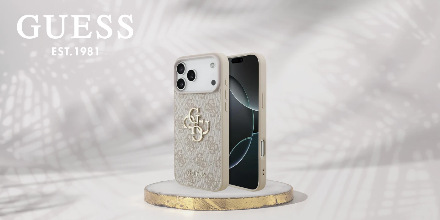 Dėklas Guess 4G Big Logo skirtas Apple iPhone 17 Pro Max rožinės spalvos aprašymas - Prekės nuotrauka
