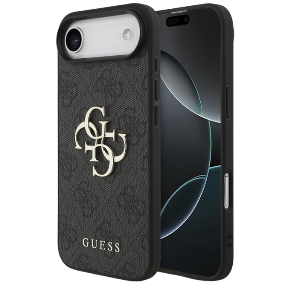 Dėklas Guess 4G Big Logo skirtas iPhone 17 Air juodos spalvos aprašymas - Prekės nuotrauka