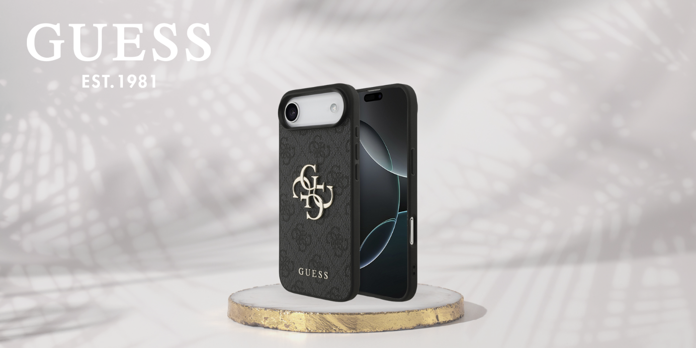 Dėklas Guess 4G Big Logo skirtas iPhone 17 Air juodos spalvos aprašymas - Prekės nuotrauka