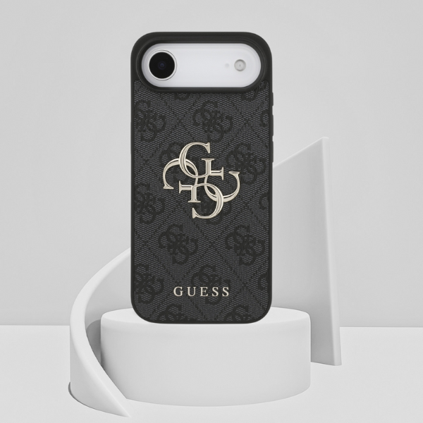 Dėklas Guess 4G Big Logo skirtas iPhone 17 Air juodos spalvos aprašymas - Prekės nuotrauka