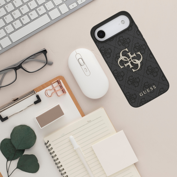 Dėklas Guess 4G Big Logo skirtas iPhone 17 Air juodos spalvos aprašymas - Prekės nuotrauka