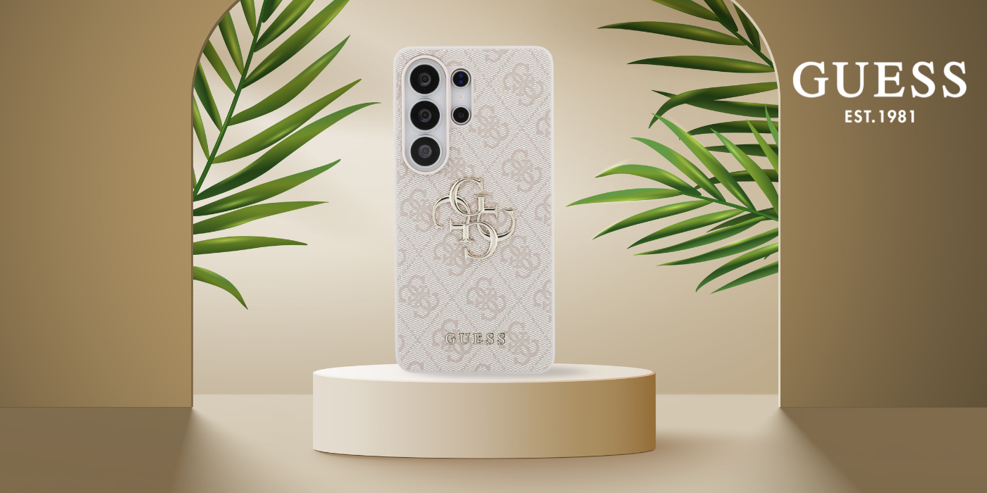 Dėklas Guess 4G Big Metal Logo, skirtas Samsung Galaxy S26 Ultra, rožinis aprašymas - Prekės nuotrauka