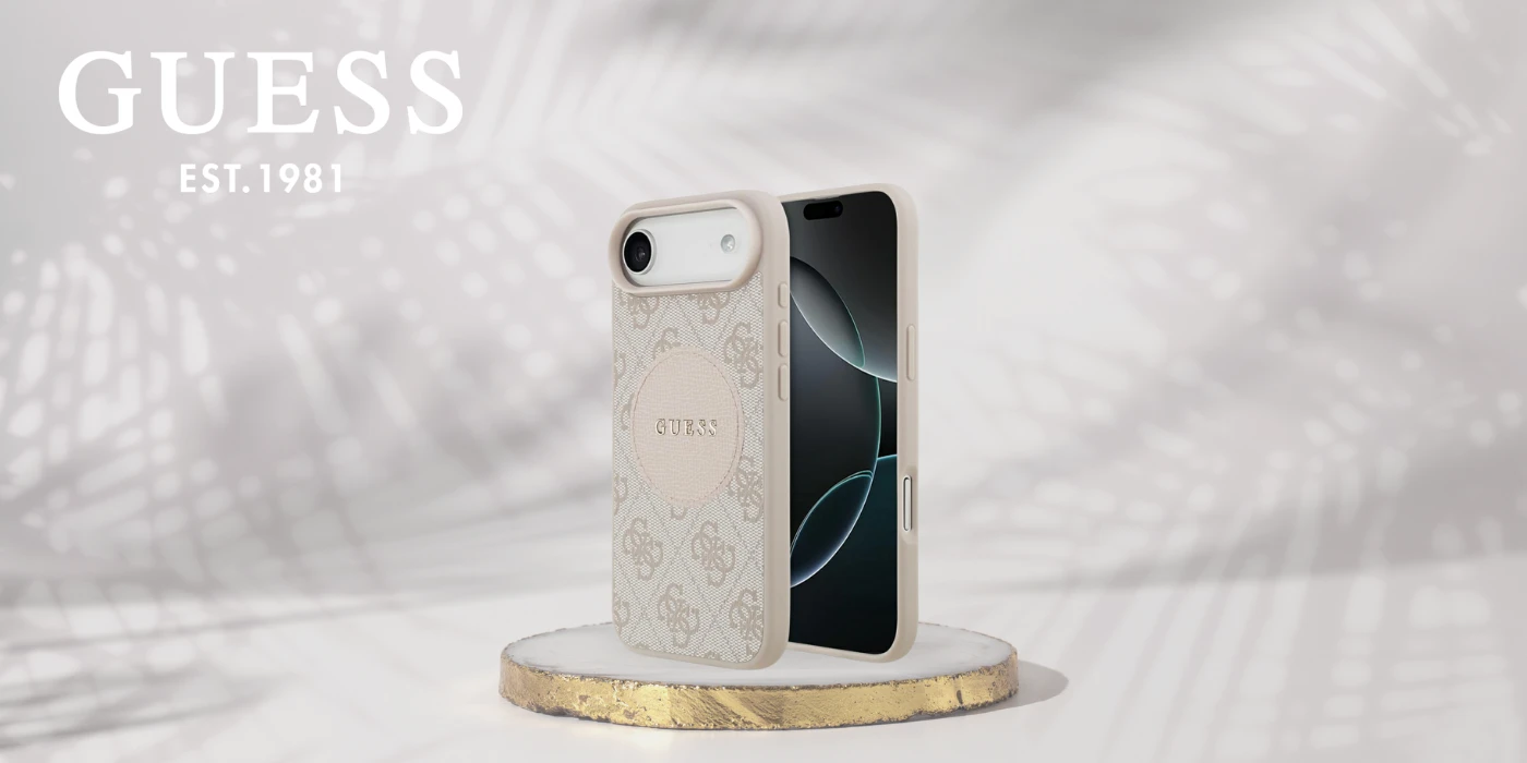 Dėklas Guess 4G Circle Classic Logo MagSafe skirtas Apple iPhone Air rožinės spalvos aprašymas - Prekės nuotrauka