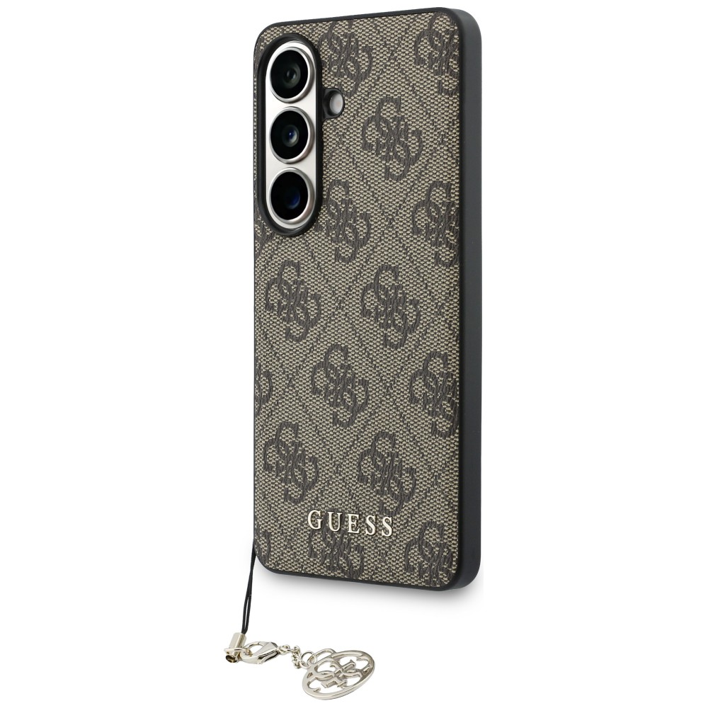 Dėklas Guess 4G Classic Logo Charm MagSafe Samsung Galaxy S26 rudos spalvos aprašymas - Prekės nuotrauka