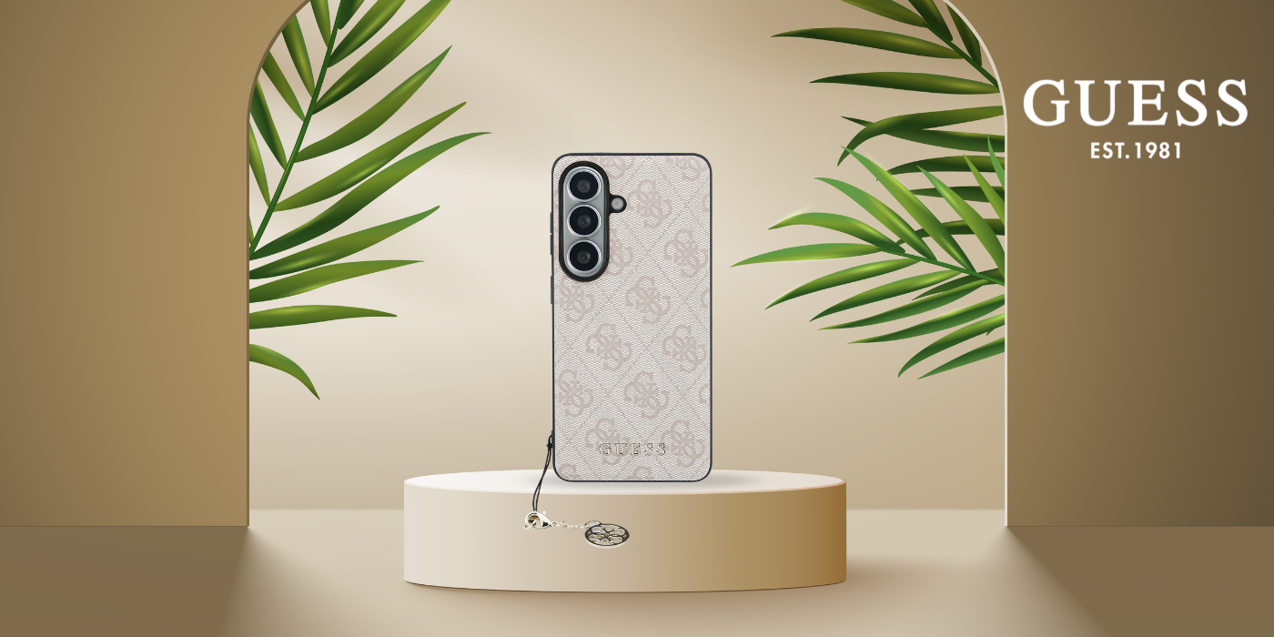 Dėklas Guess 4G Classic Logo Charm MagSafe skirtas Samsung Galaxy S26 pink aprašymas - Prekės nuotrauka