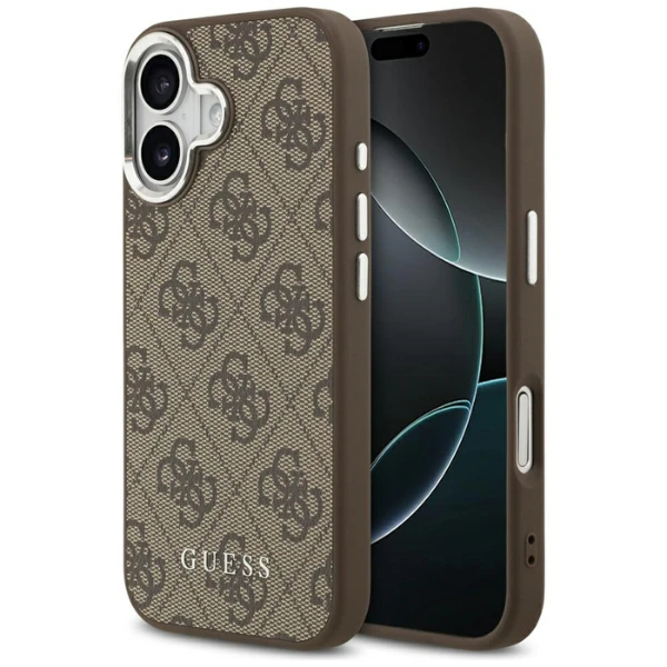 Dėklas Guess 4G Classic Logo MagSafe skirtas Apple iPhone 17 rudos spalvos aprašymas - Prekės nuotrauka Dėklas Guess 4G Classic Logo MagSafe skirtas Apple iPhone 17 rudos spalvos aprašymas - Prekės nuotrauka