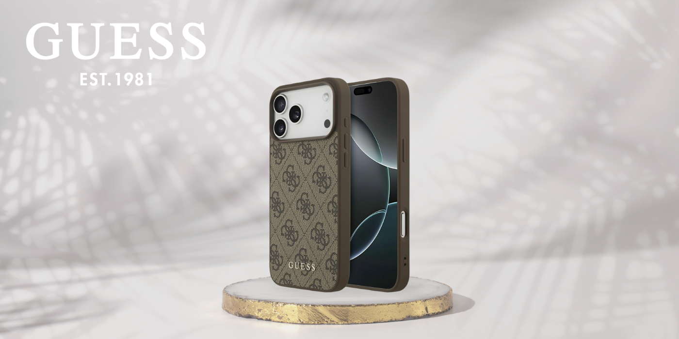Dėklas Guess 4G Classic skirtas iPhone 18 Pro Max / iPhone 17 Pro Max ruda aprašymas - Prekės nuotrauka