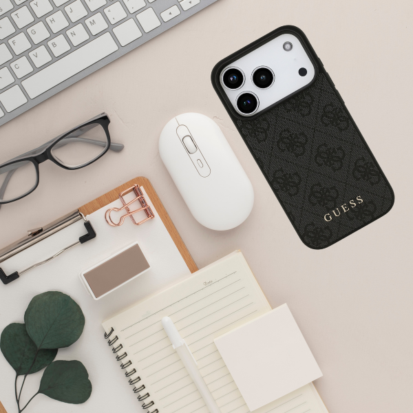 Dėklas Guess 4G Classic skirtas iPhone 18 Pro / iPhone 17 Pro juodas aprašymas - Prekės nuotrauka