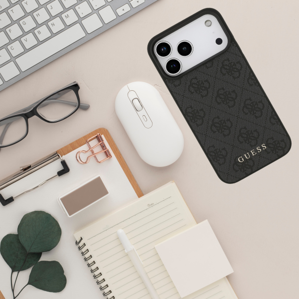 Dėklas Guess 4G Classic skirtas iPhone 18 Pro Max / iPhone 17 Pro Max juodas aprašymas - Prekės nuotrauka