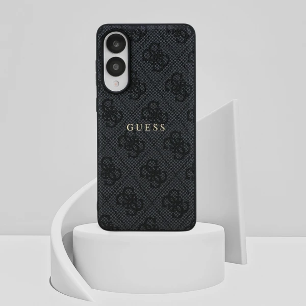 Dėklas Guess 4G Ring Classic Logo MagSafe Samsung Galaxy S25 Edge juodos spalvos aprašymas - Prekės nuotrauka