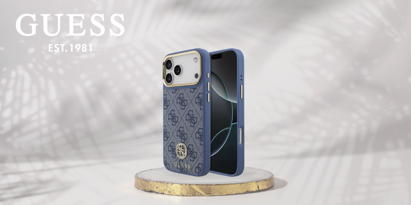 Dėklas Guess 4G Strass Logo MagSafe, skirtas iPhone 18 Pro Max / 17 Pro Max, mėlynas aprašymas - Prekės nuotrauka