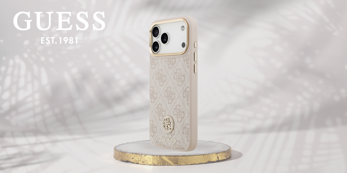 Dėklas Guess 4G Strass Logo MagSafe, skirtas iPhone 18 Pro Max / 17 Pro Max, rožinis aprašymas - Prekės nuotrauka