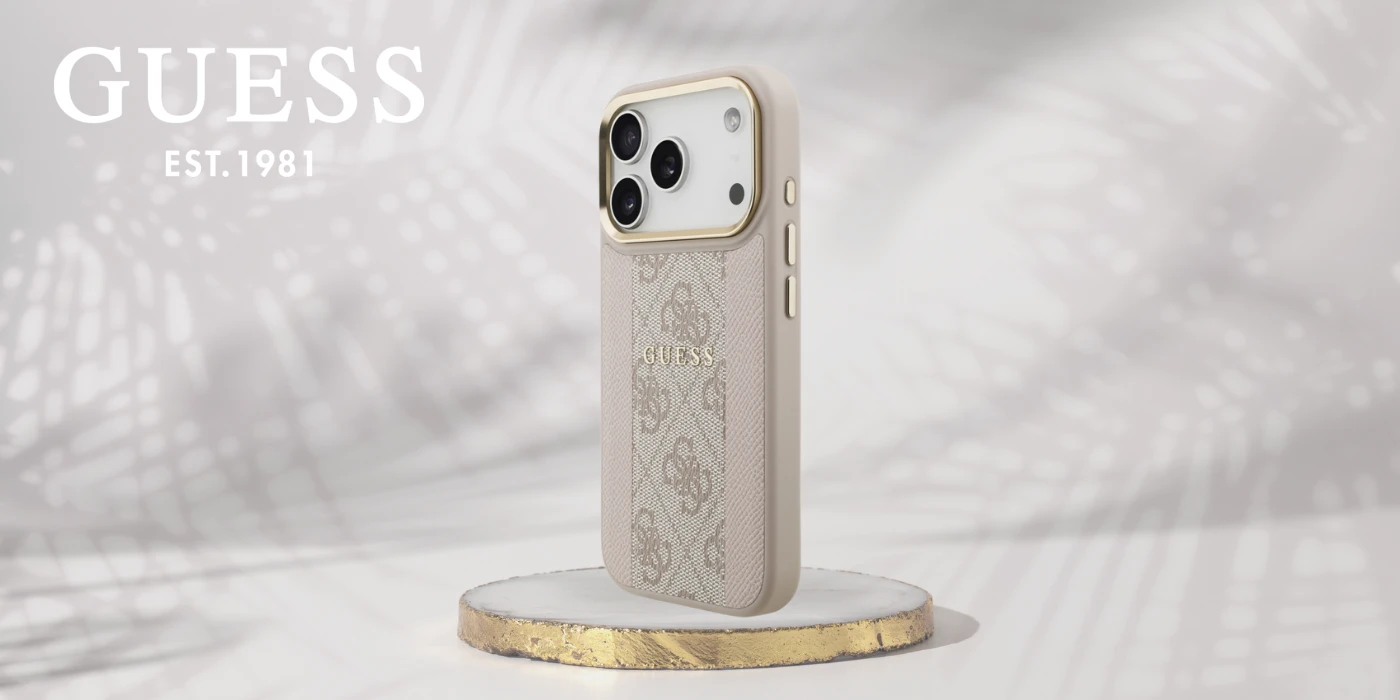 Dėklas Guess 4G Stripe MagSafe skirtas Apple iPhone 17 Pro rožinės spalvos aprašymas - Prekės nuotrauka Dėklas Guess 4G Stripe MagSafe skirtas Apple iPhone 17 Pro rožinės spalvos aprašymas - Prekės nuotrauka