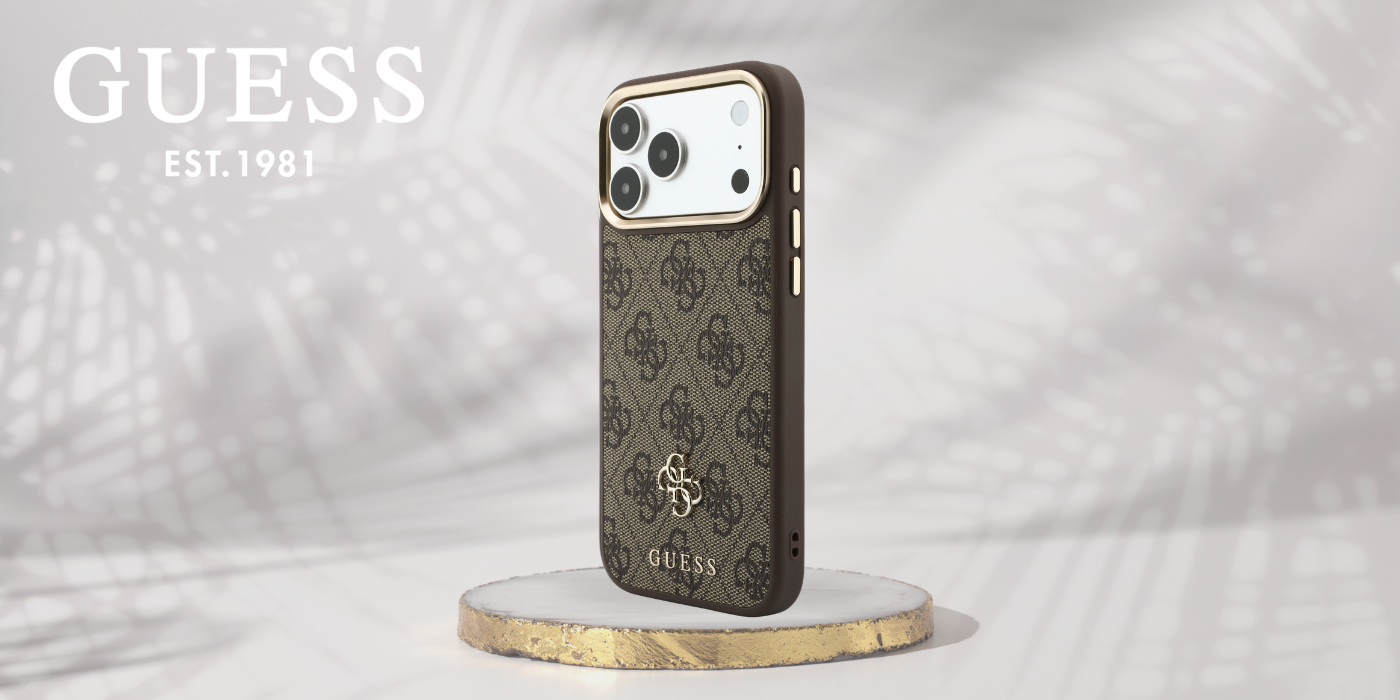Dėklas Guess 4G su pinigine ir dirželiu MagSafe, skirtas iPhone 18 Pro / 17 Pro, rudas aprašymas - Prekės nuotrauka